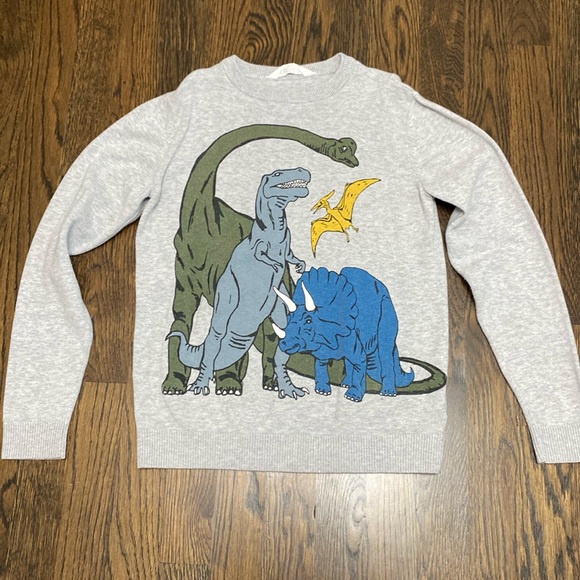 H&M Dinosaur Sweater size 8-10 - Picture 1 of 6
